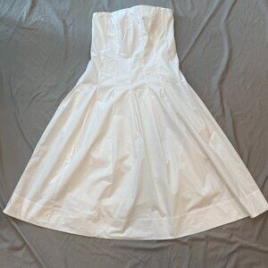 Maremare Strapless White Long Dress